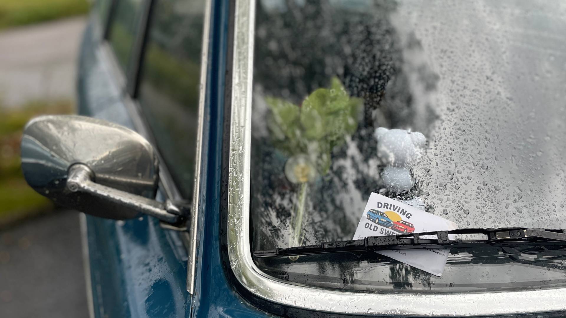 Klassieke Volvo met visitekaartje